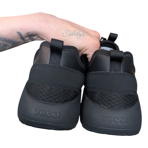 Vessi Pacific Torrent Mens 12 Black Waterproof Knit Dyma-Tex Casual Sneaker - Picture 7 of 11